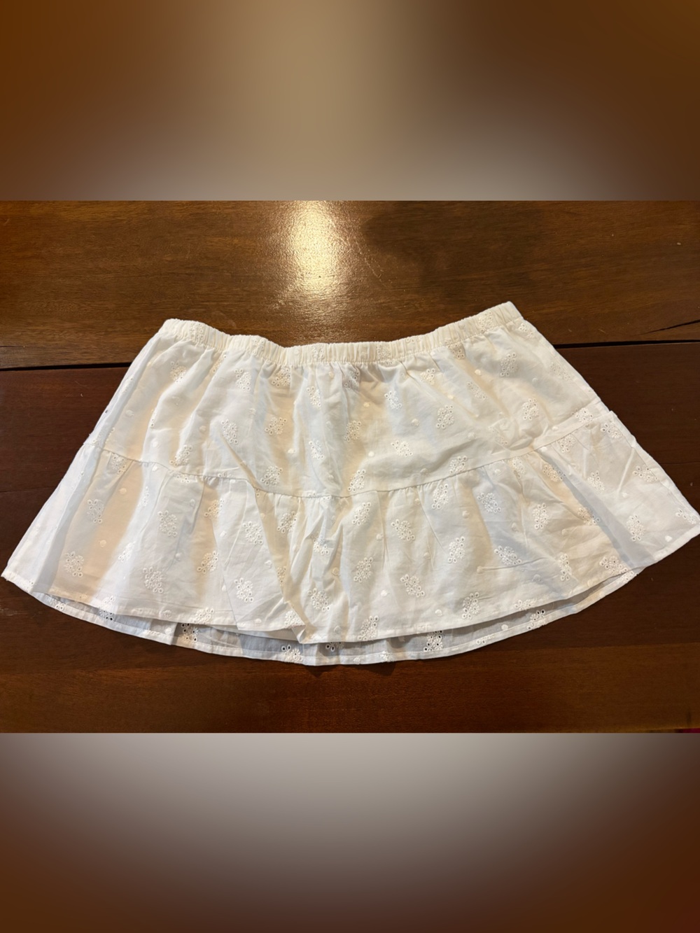 Eyelet MINI SKIRT